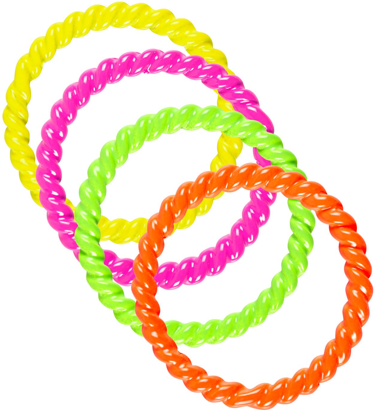 Set met 4 neon ringen