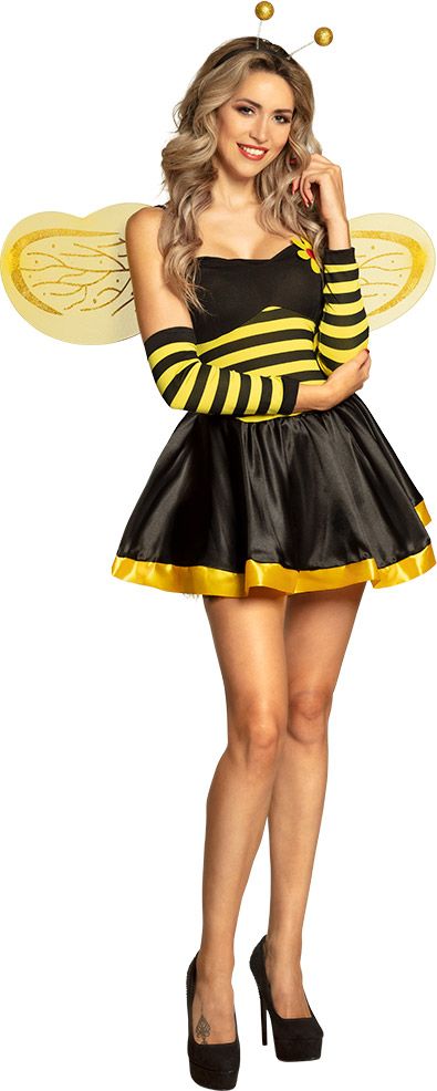 Sexy bijen jurkje met accessoires