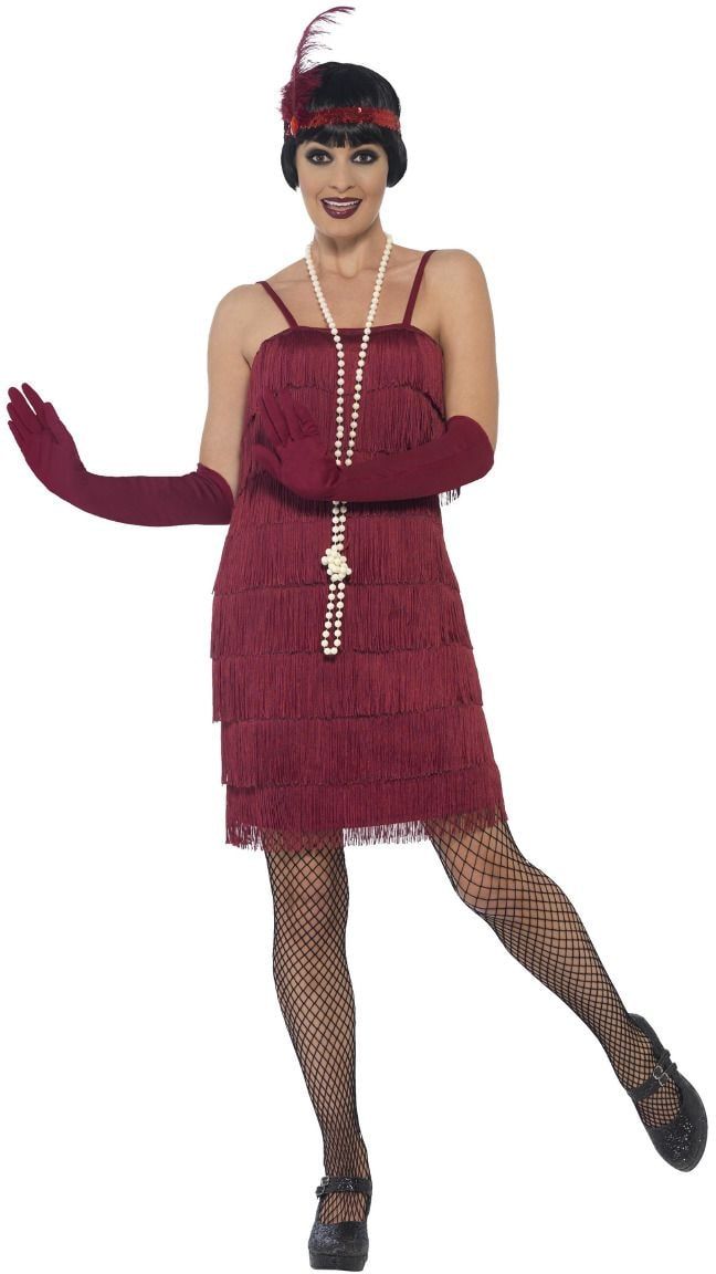 Sexy flapper Gatsby rood