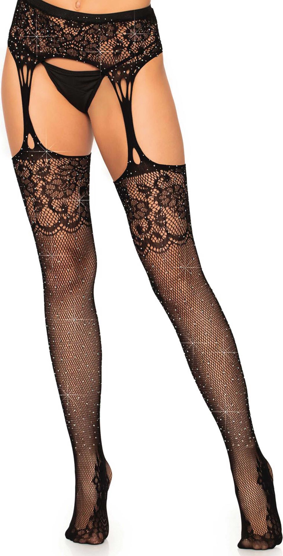 Sexy glitter panty kant motief