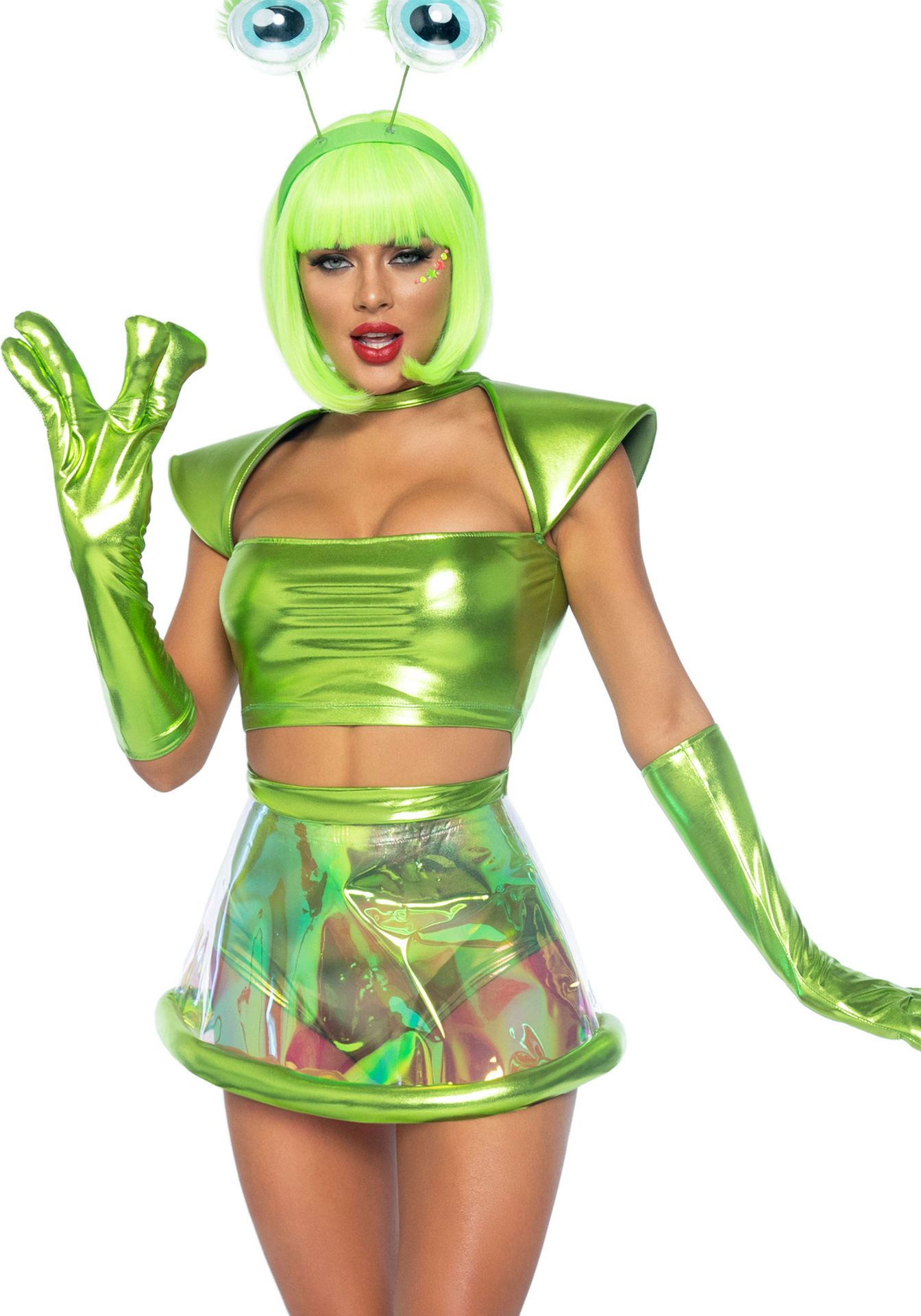 Sexy groene Aliën outfit