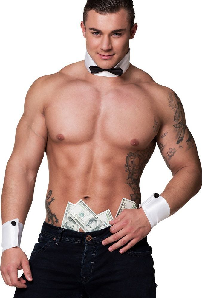 Sexy stripper accessoire set heren