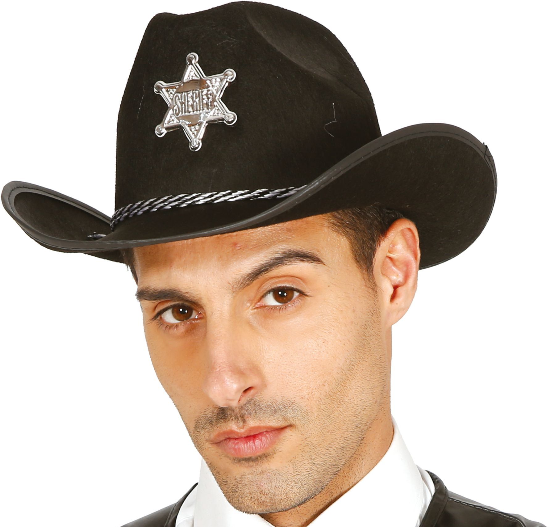 Sheriff hoed met ster bruin
