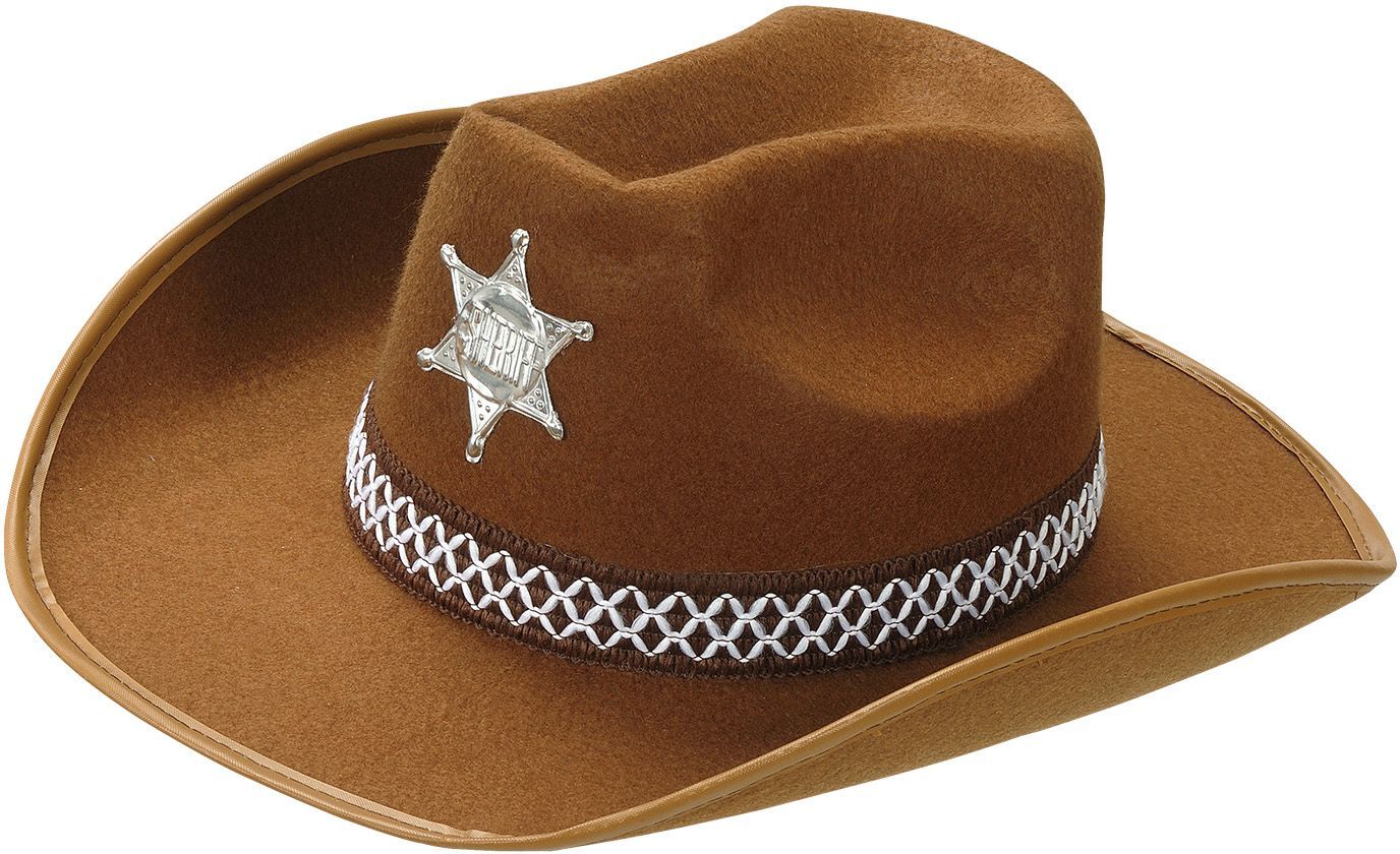 Sheriffhoed bruin kind