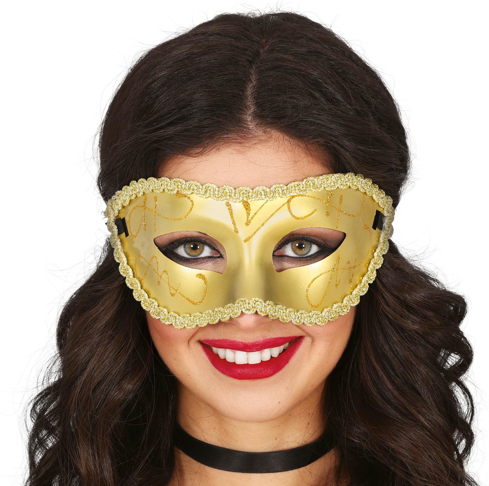 Sierlijk Goud Oogmasker Venetiaans Carnaval