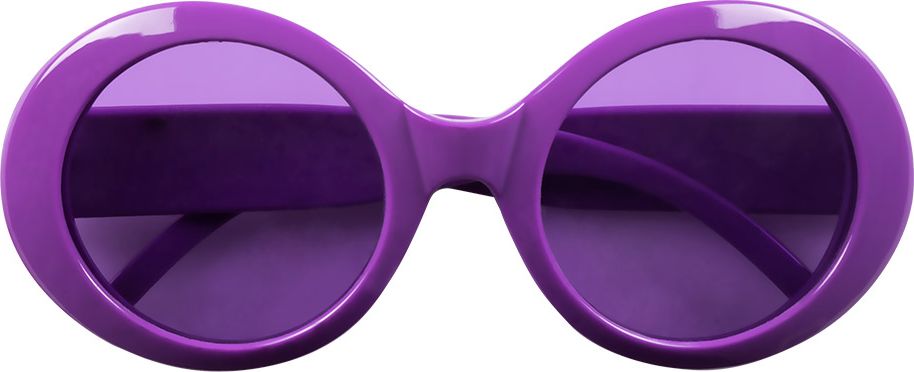 Sixties bril neon paars