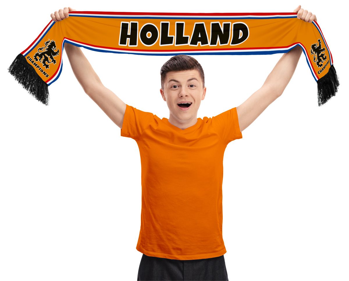 Sjaal Oranje Holland - 150 cm