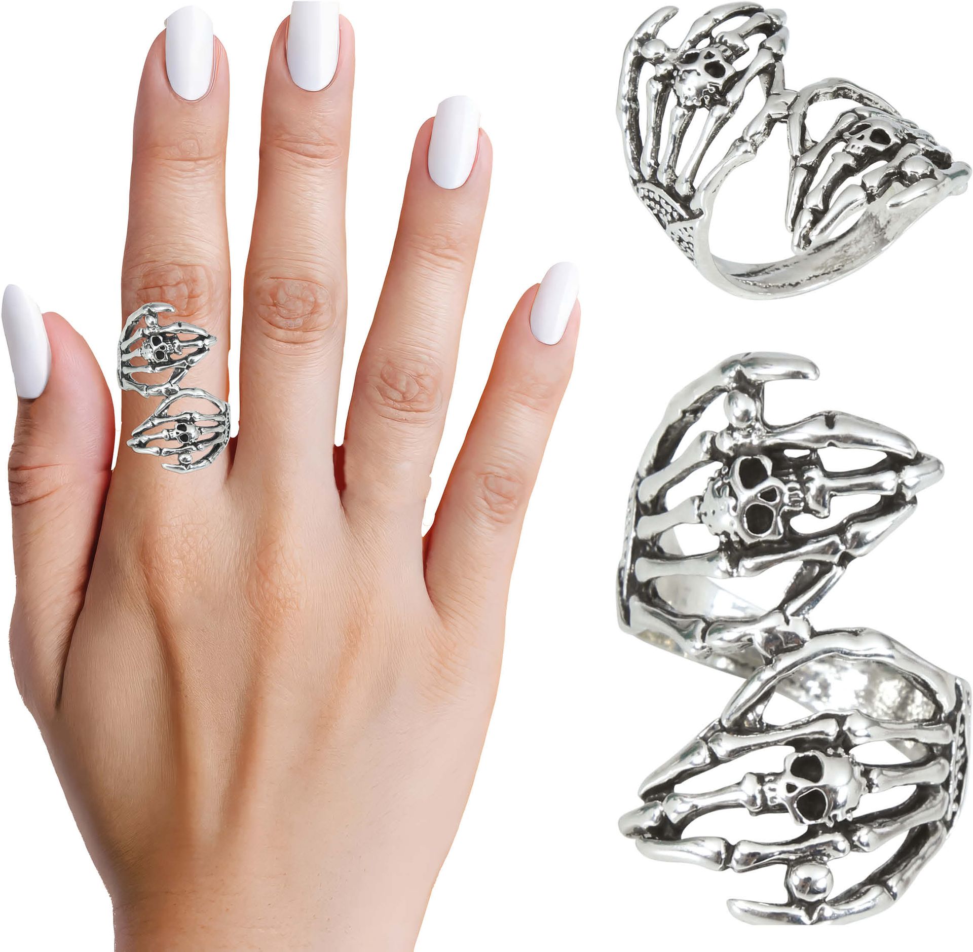 Skelet Hand Ring
