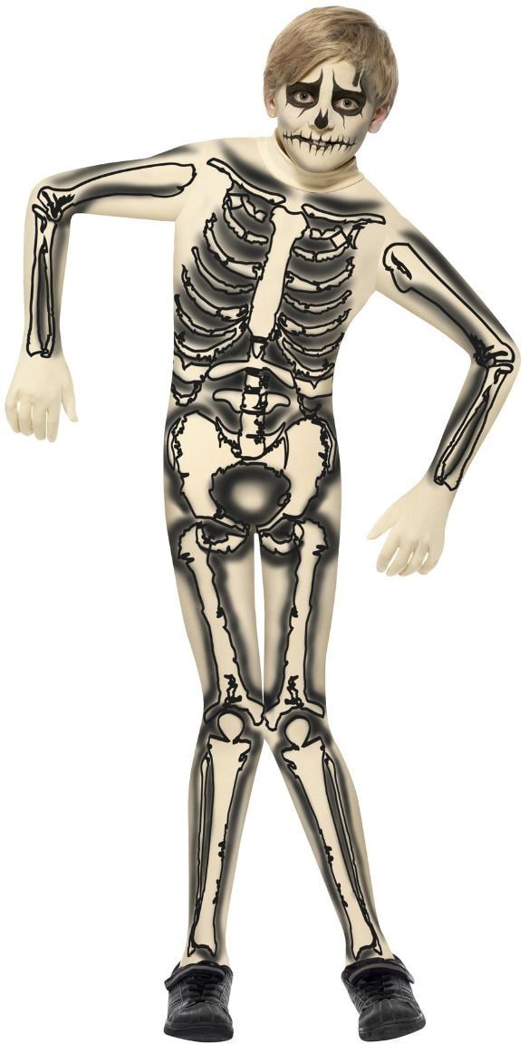 Skelet jongens morphsuit