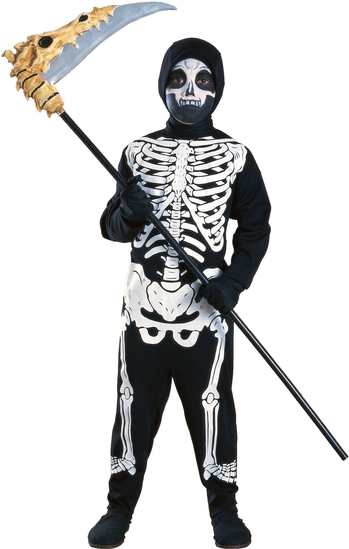 Skelet Jumpsuit met Capuchon Kinderen Halloween