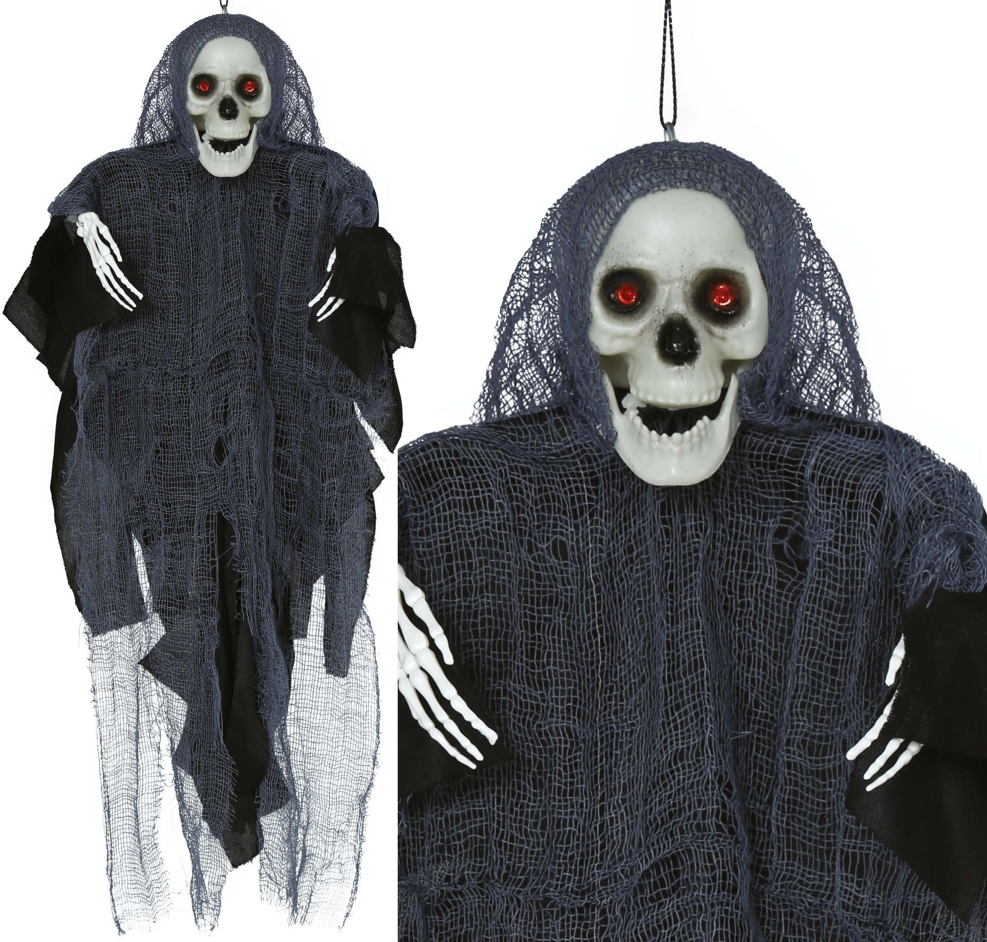 Skelet met Rode Ogen Hangpop