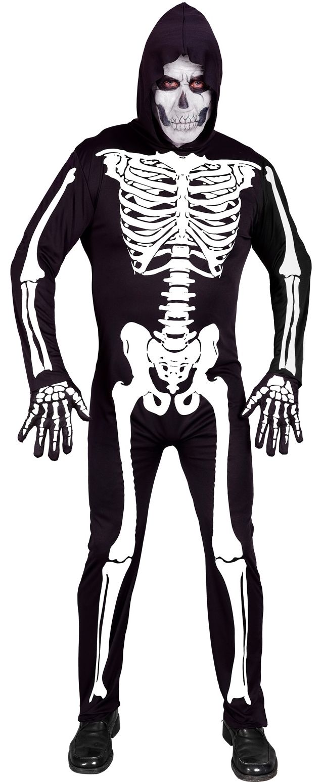 Skelet pak halloween mannen
