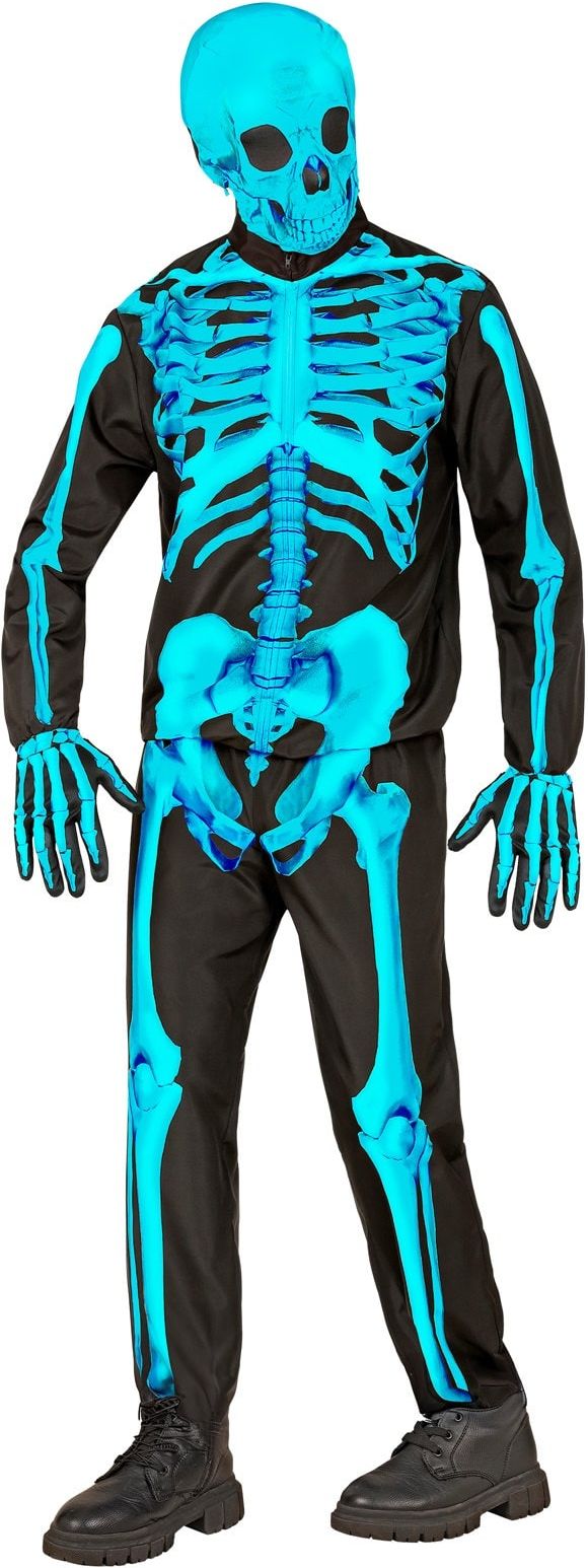 Skelet Pak Neon Turquoise Jongens