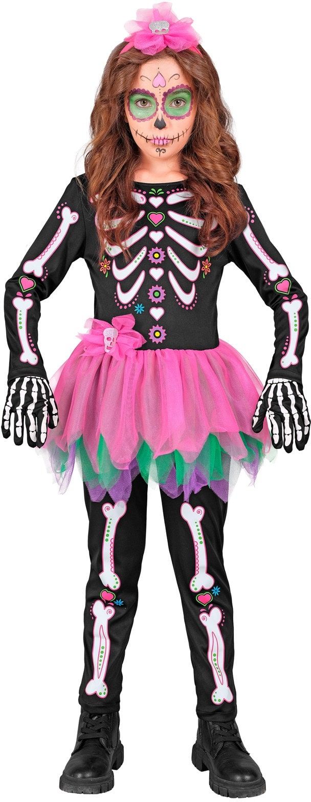 Skelet Pakje Halloween Zwart Roze Meisjes