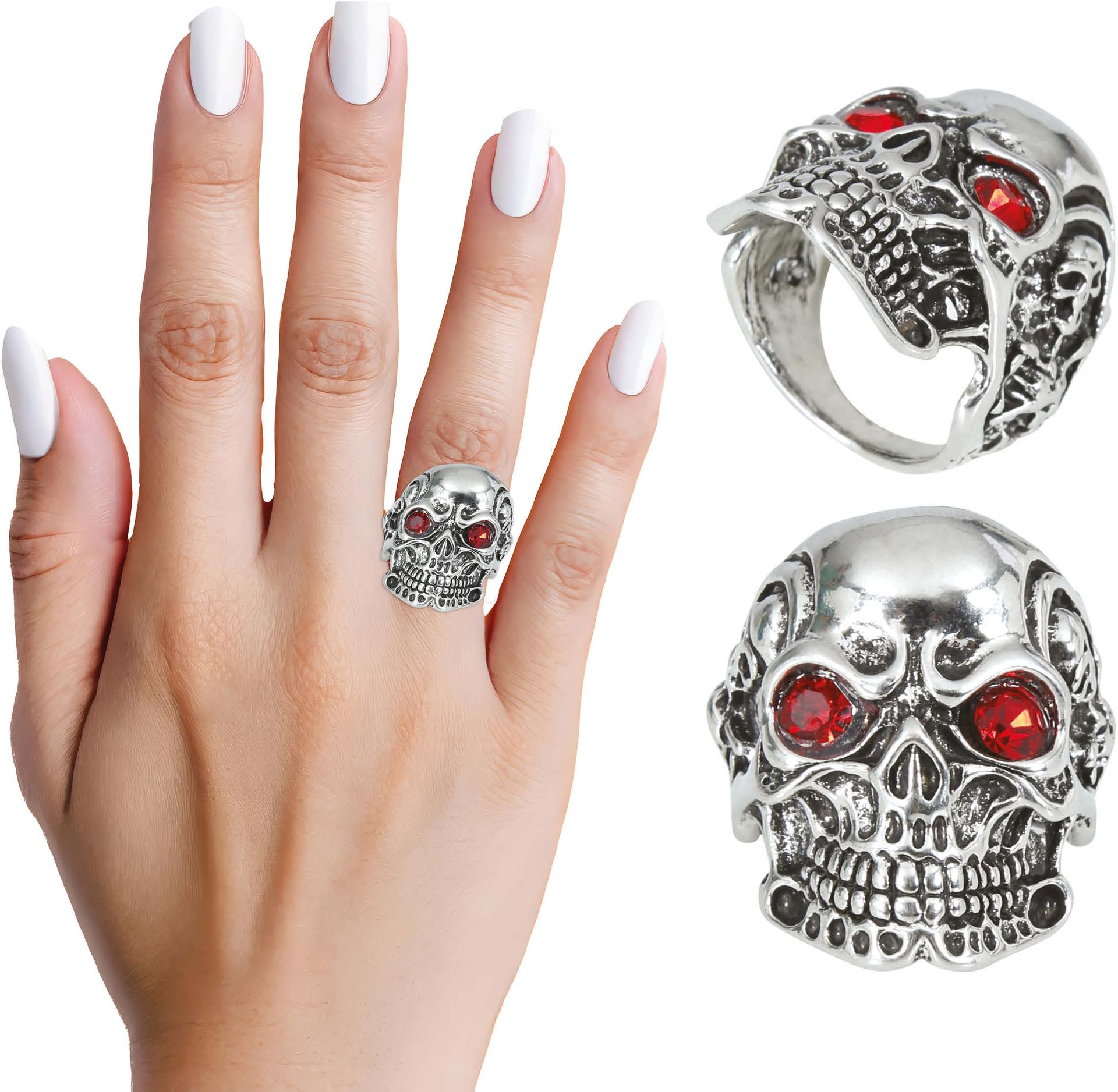 Skeletring met Rode Ogen