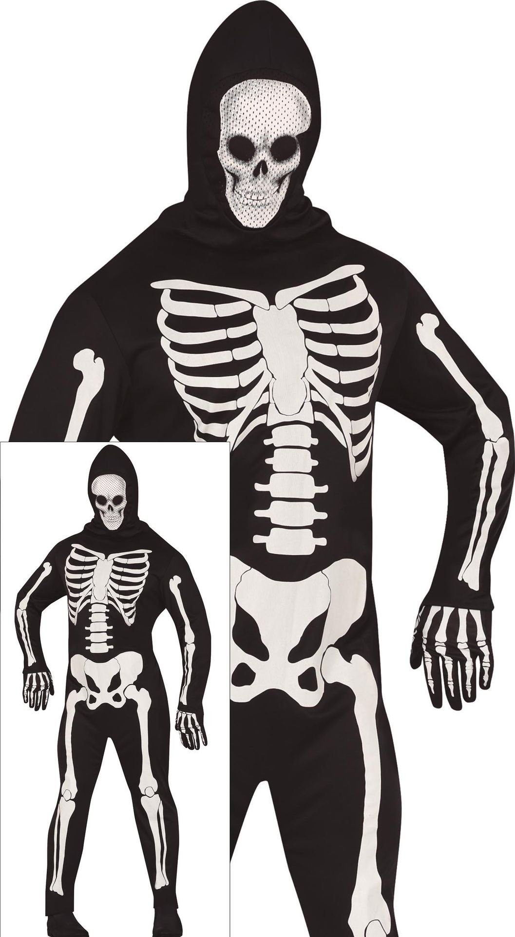 Skinsuit skelet halloween