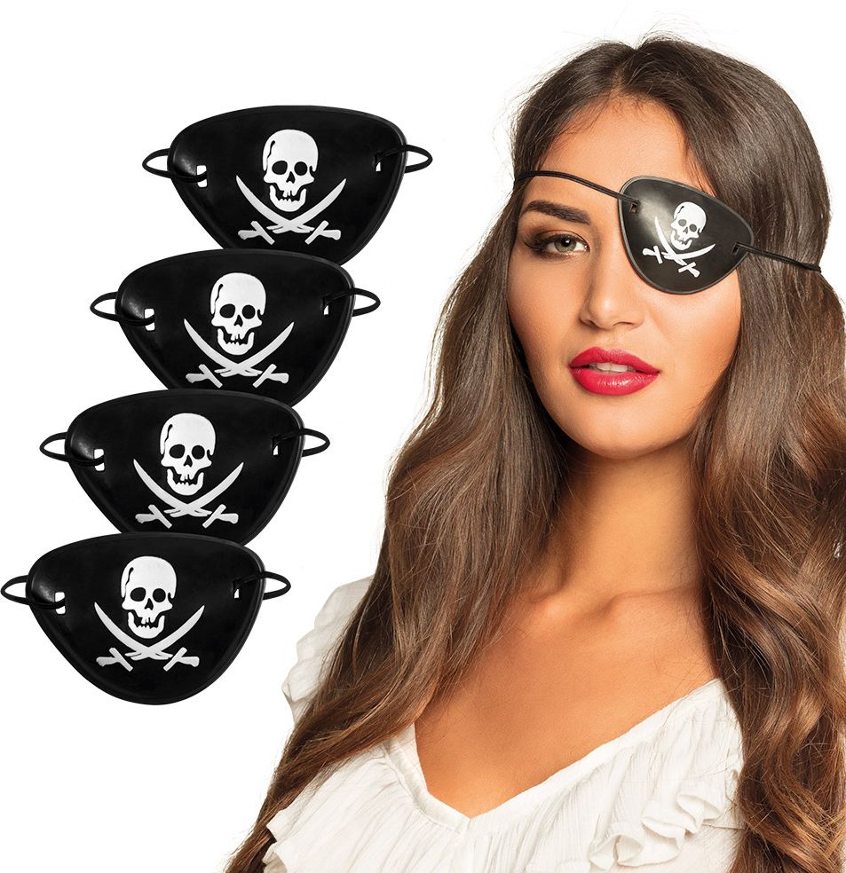 Skull piraat ooglapjes