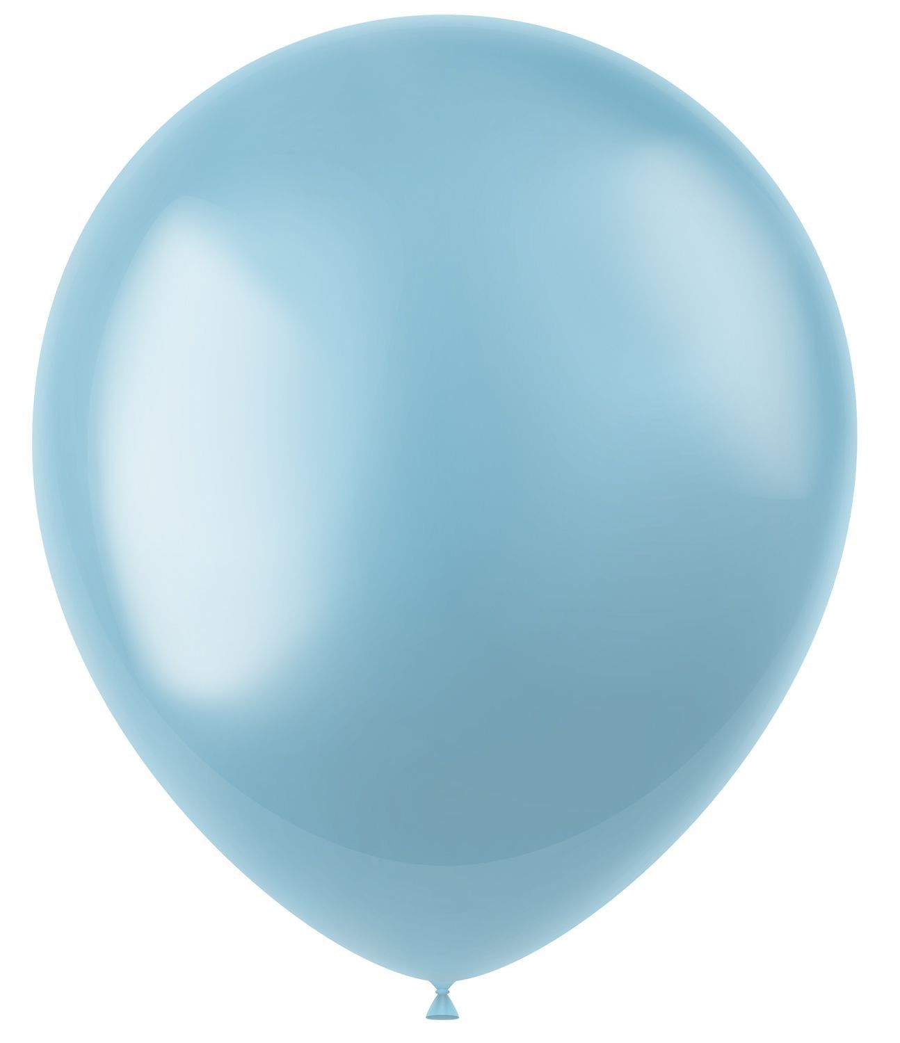 Sky blauwe metallic ballonnen 50 stuks