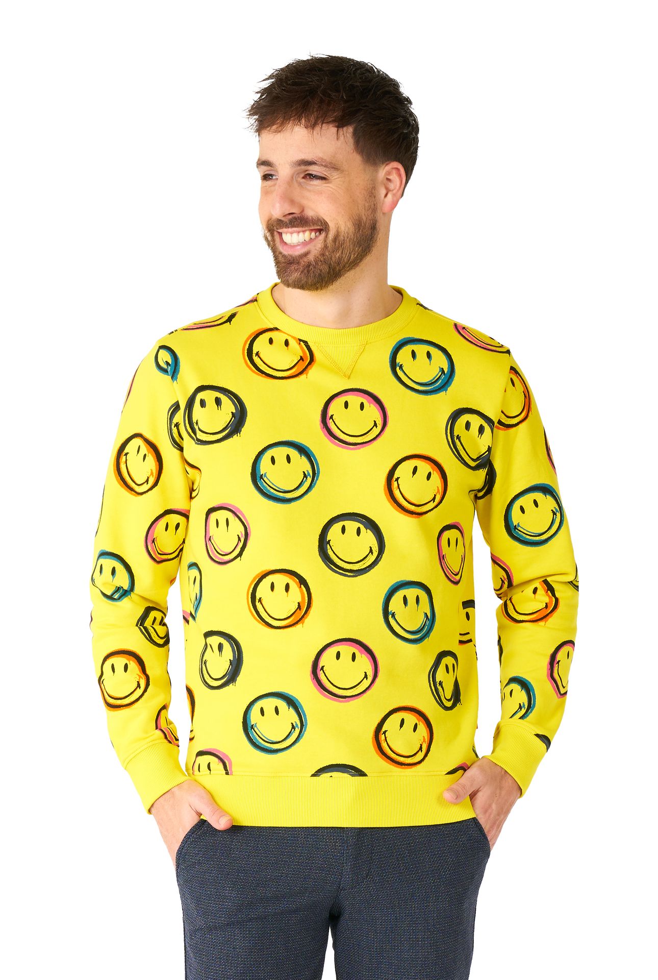 Smiley Smudge Sweater Heren Opposuits