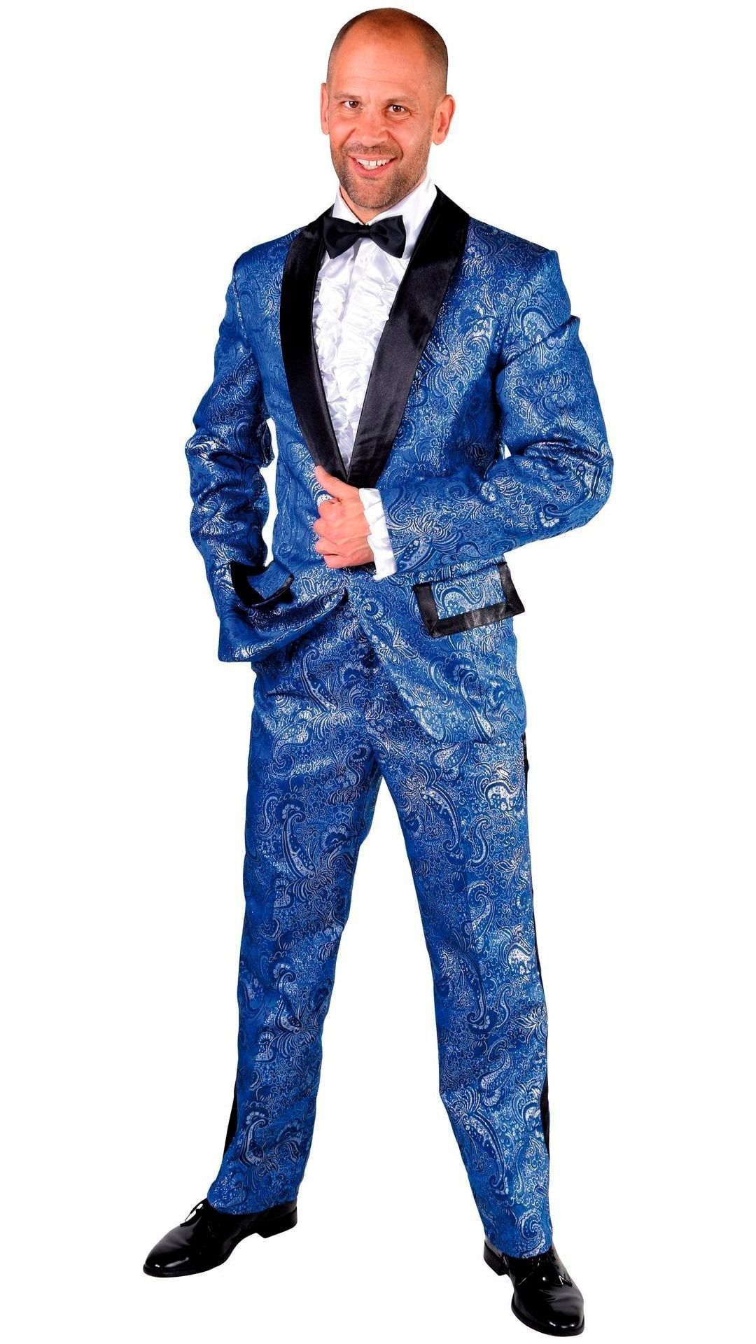 Smoking carnaval blauw mannen