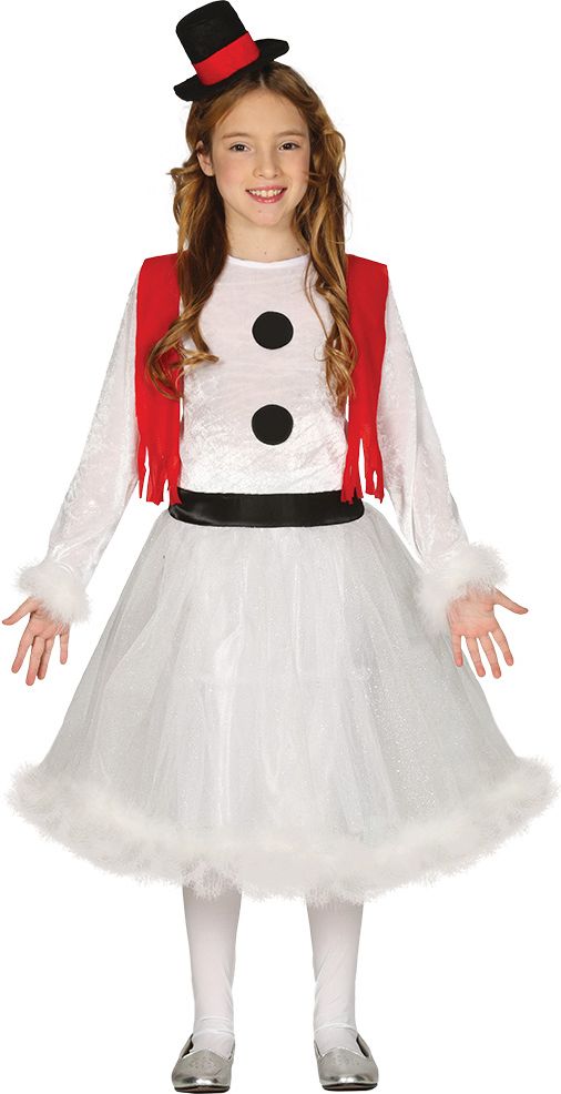 Sneeuwpop jurk meisje