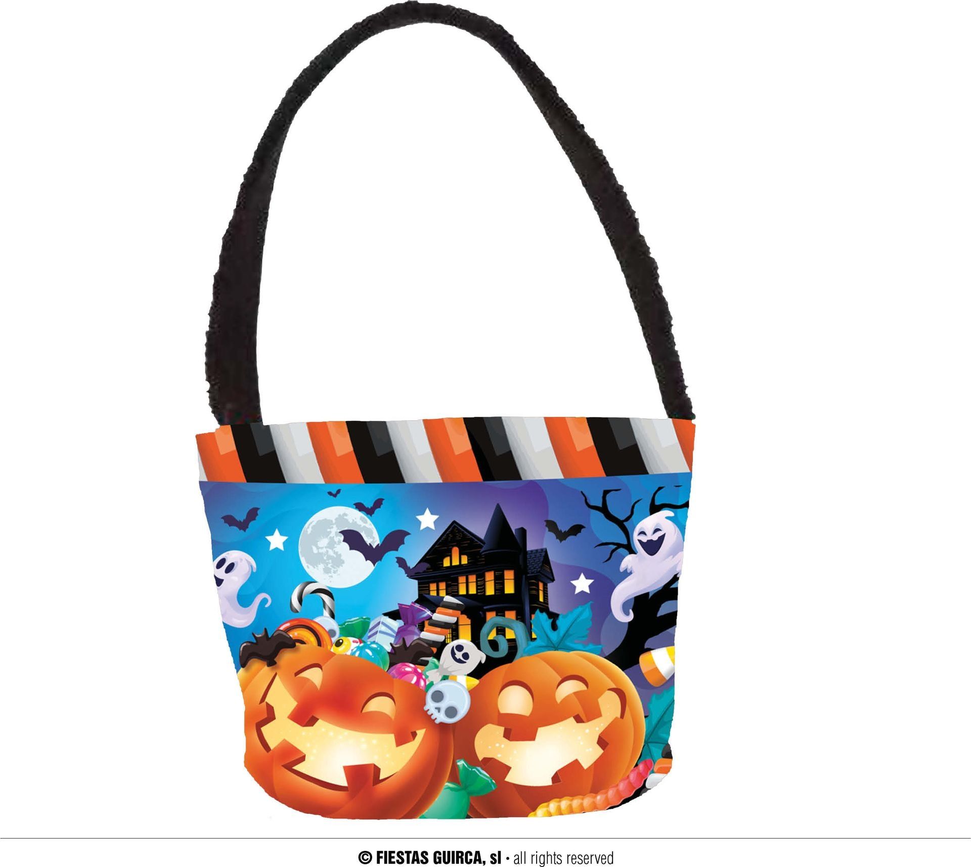 Snoepemmer Vrolijke Halloween Figuren met Hendel 30 X 15 Cm