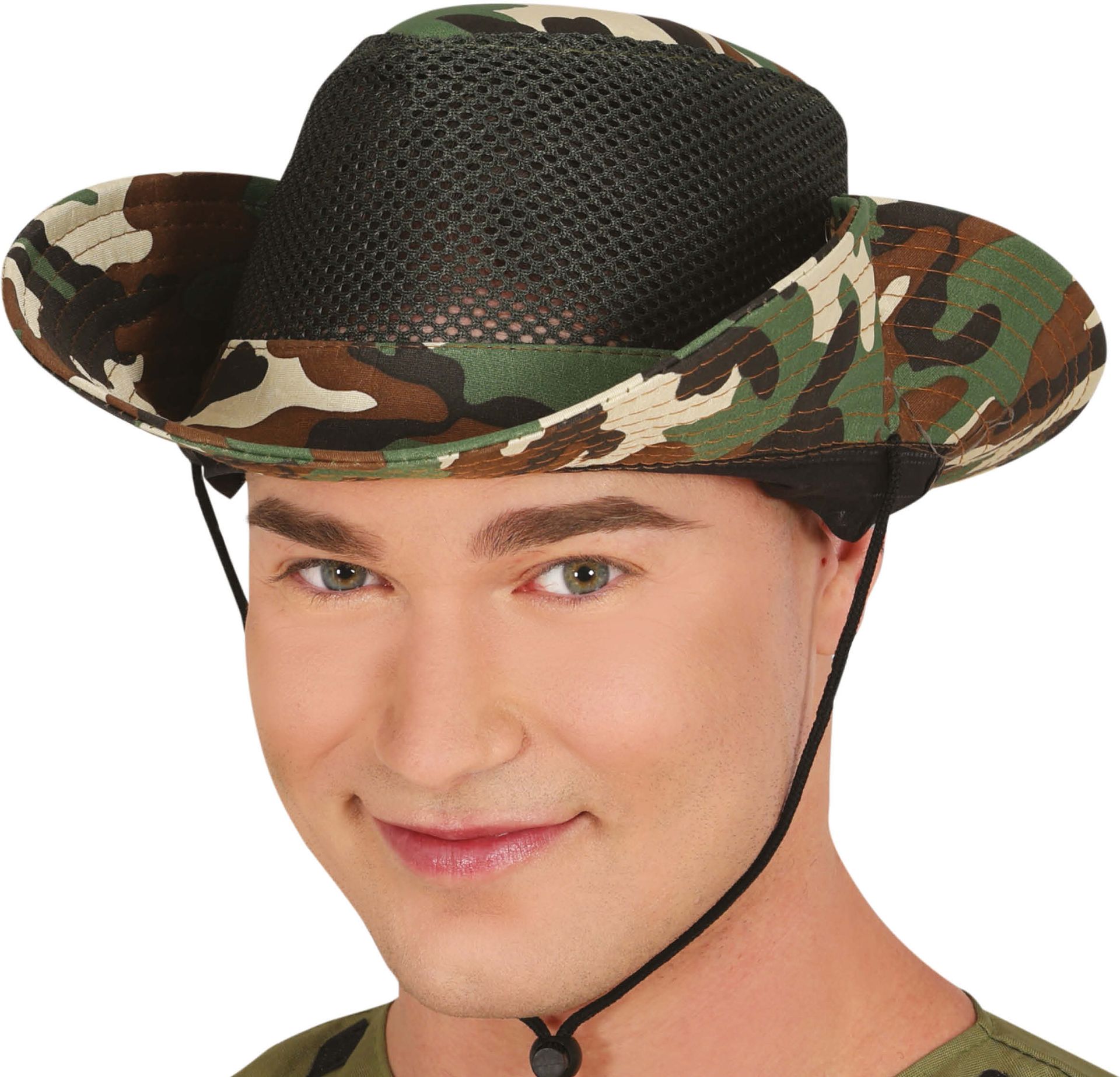 Soldatenhoed Camouflage Donkergroen