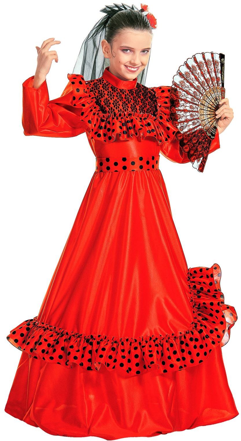 Spaanse flamenco jurk kind