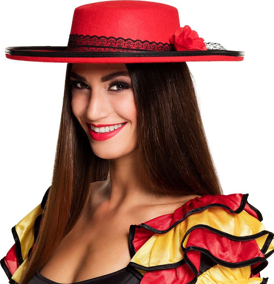 Spaanse Senorite Hoed Rood