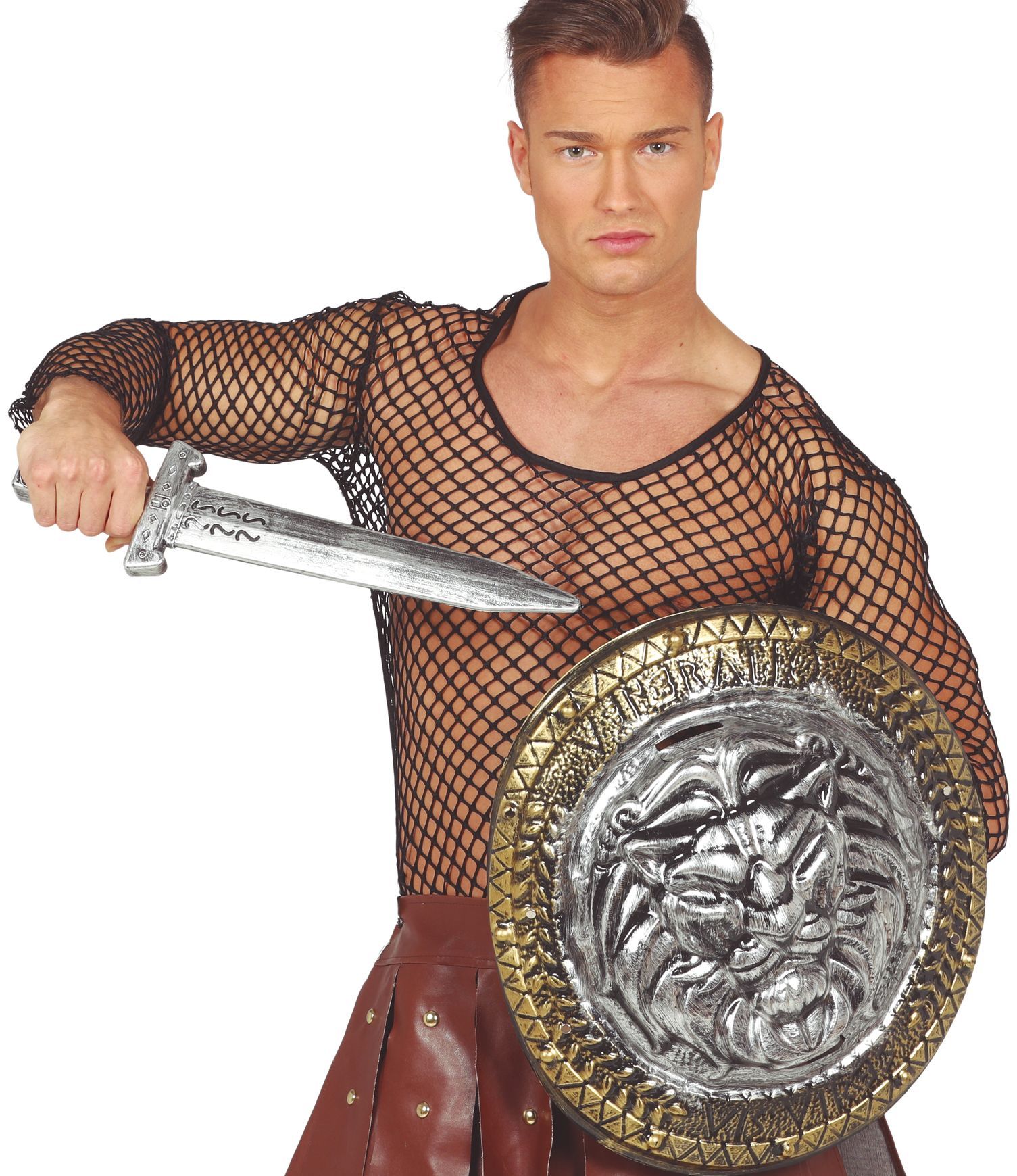 Spartaans zwaard met schild