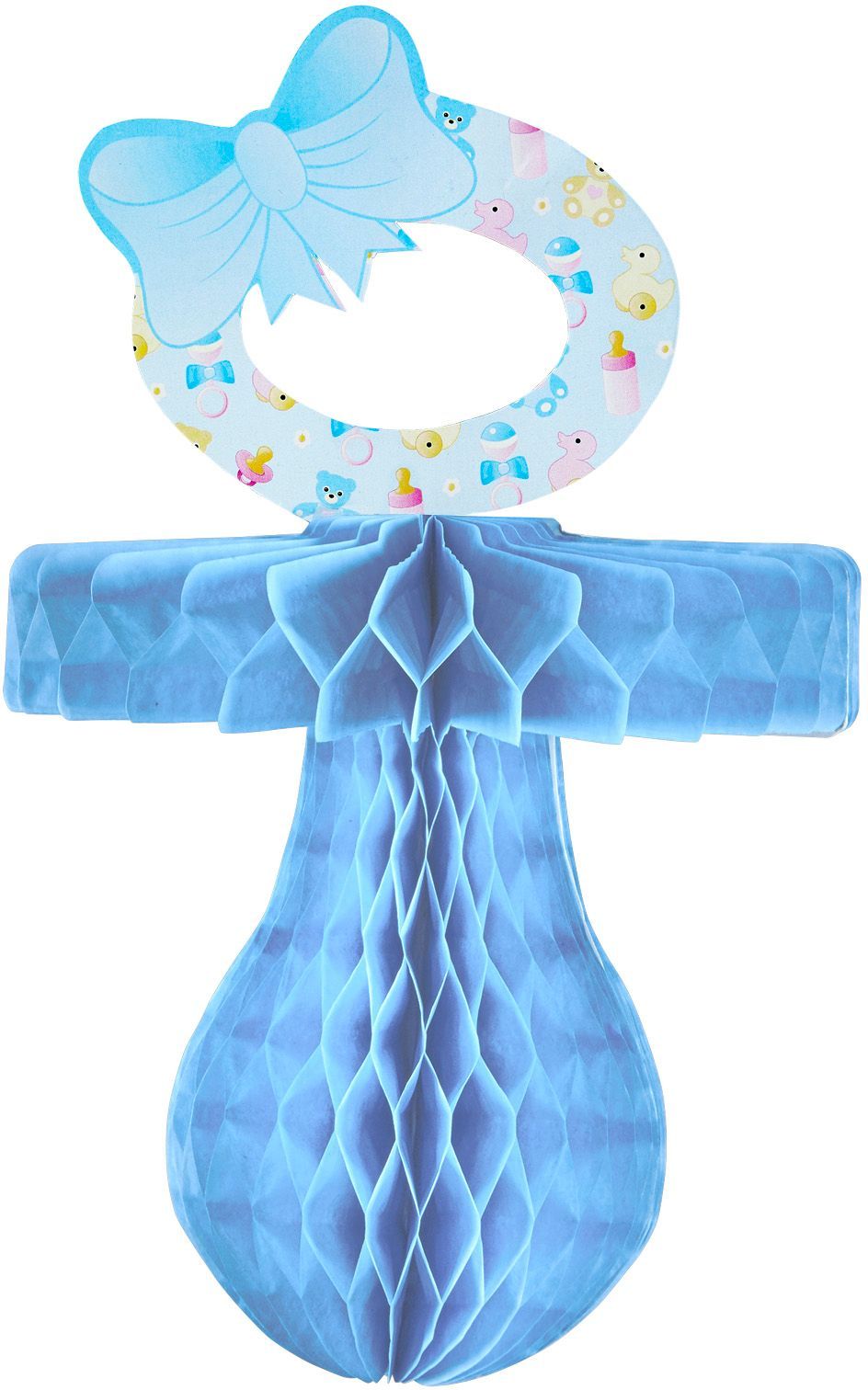 Speen decoratie blauw