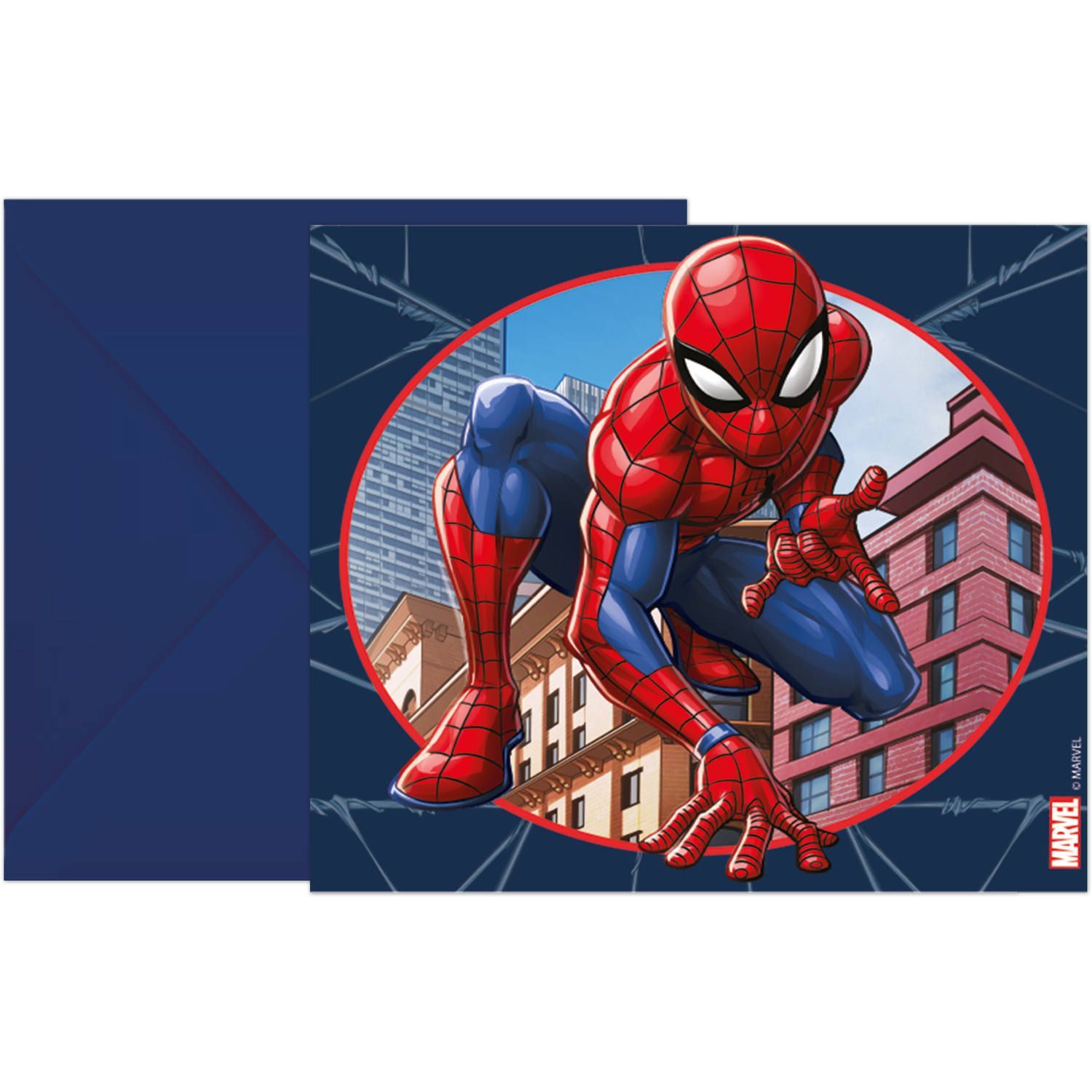 Spiderman uitnodigingskaarten