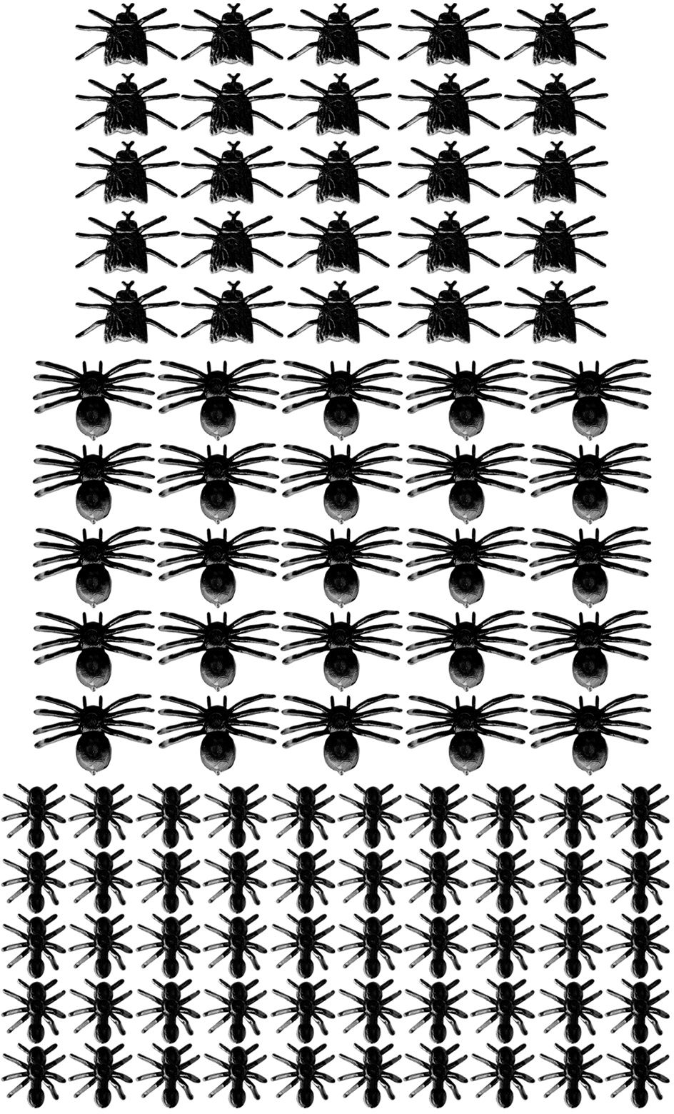 Spinnen, vliegen en mieren set