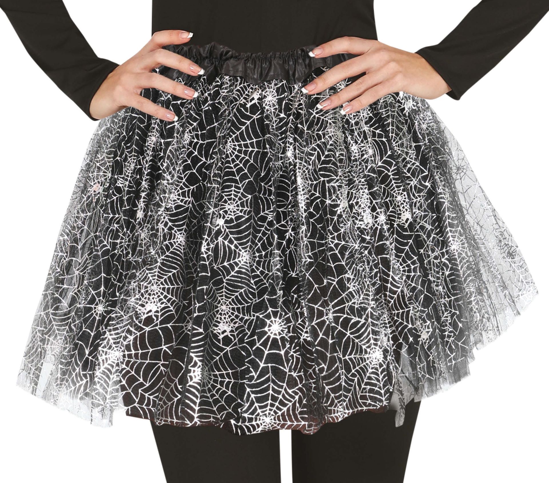 Spinnenweb tutu dames 40 cm halloween