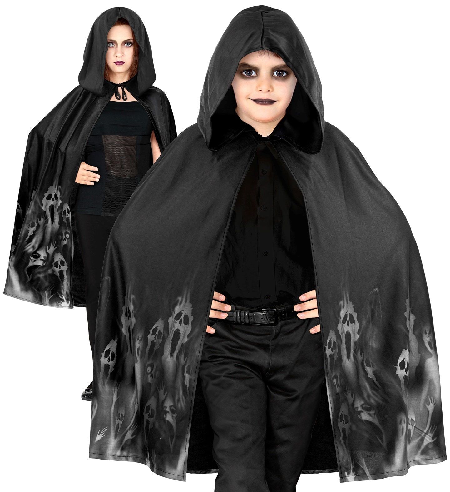 Spookcape Halloween Zwart Jongens Meisjes