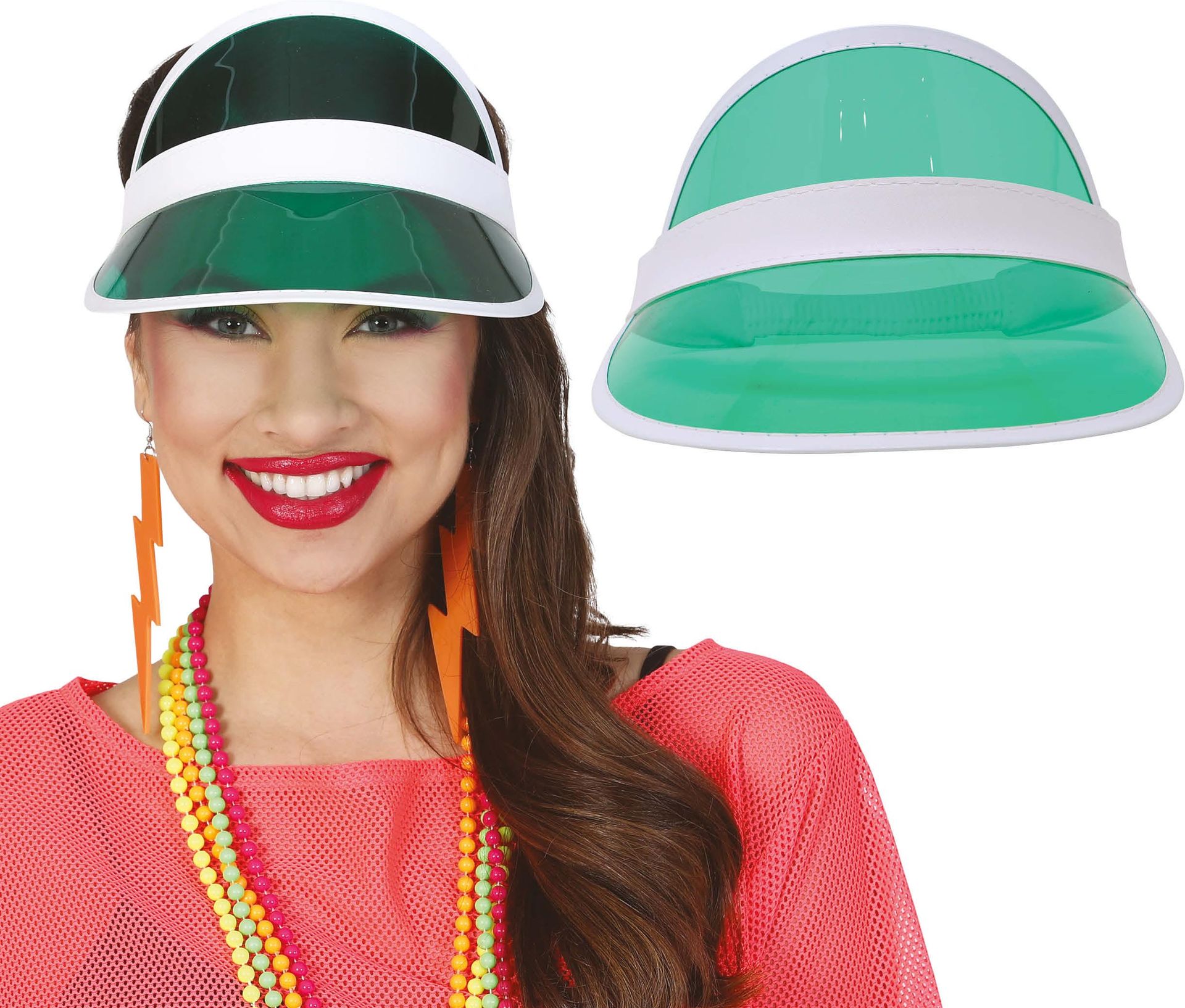 Sportieve Zonneklep 80's Groen