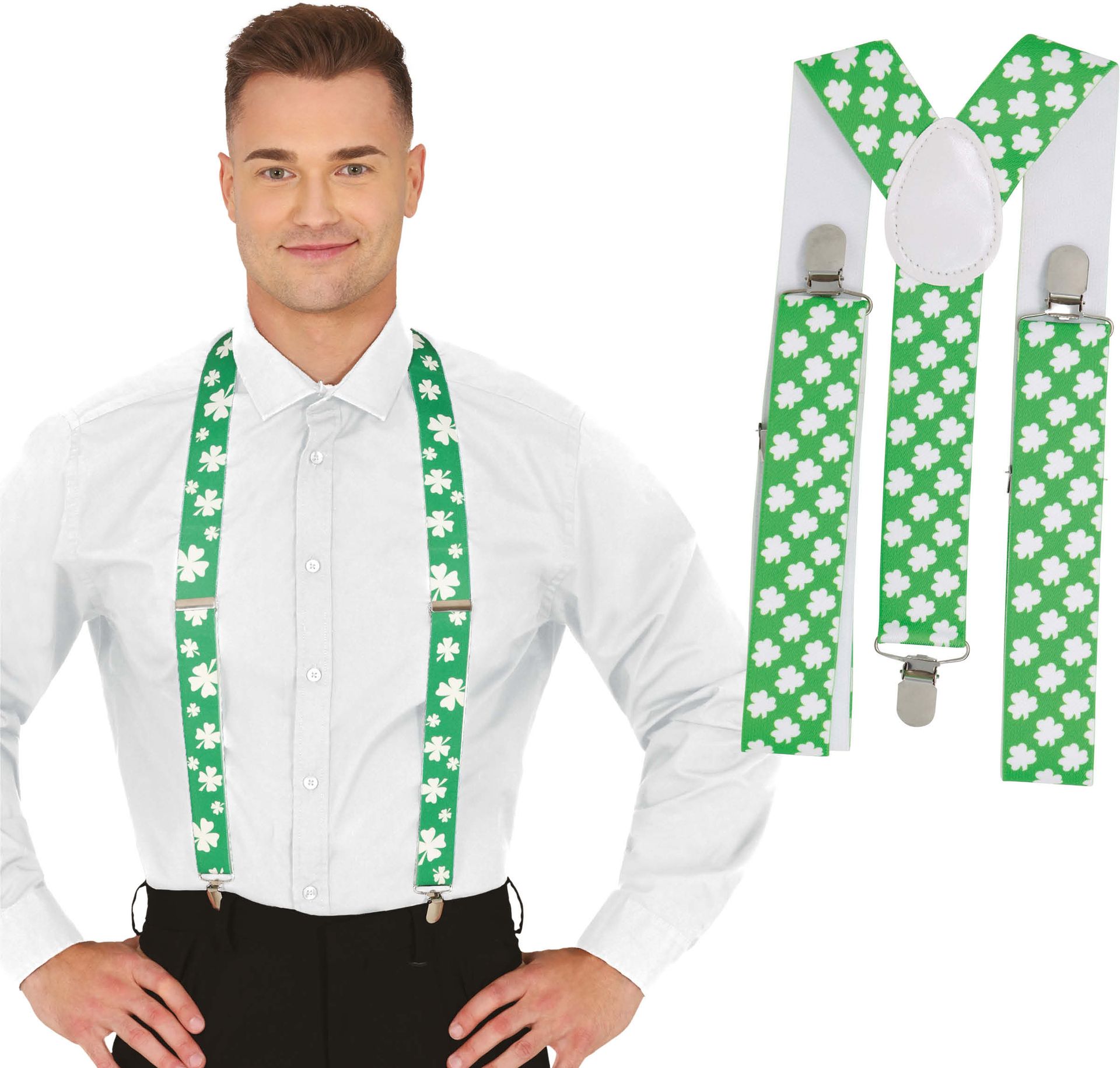 St. Patrick's Day Klavertjes Bretels