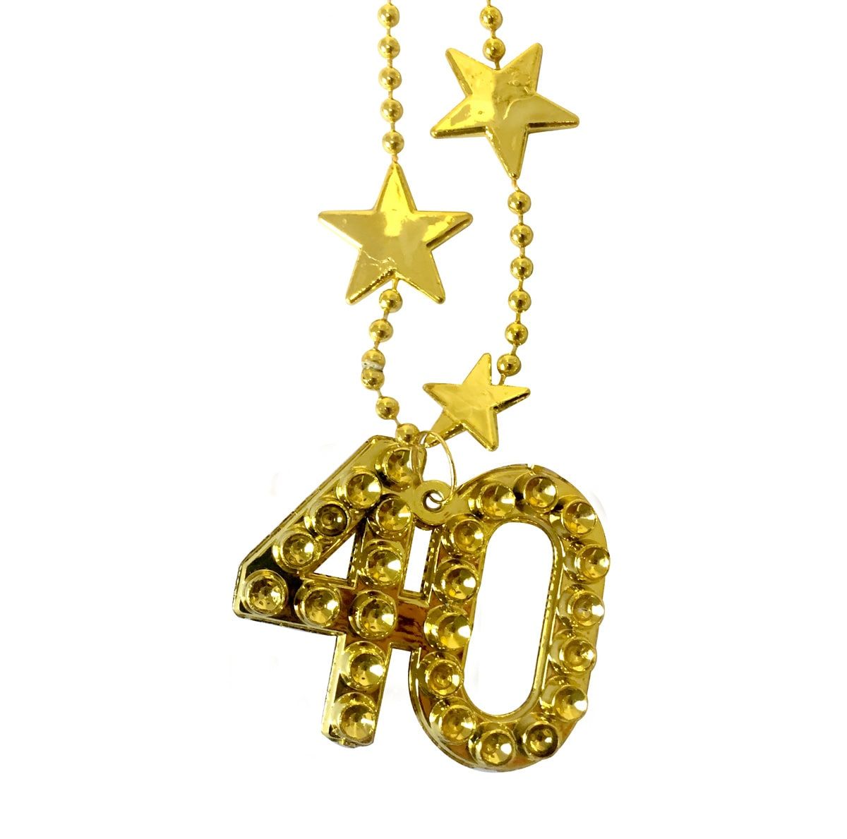 Stars verjaardag 40 jaar ketting goud