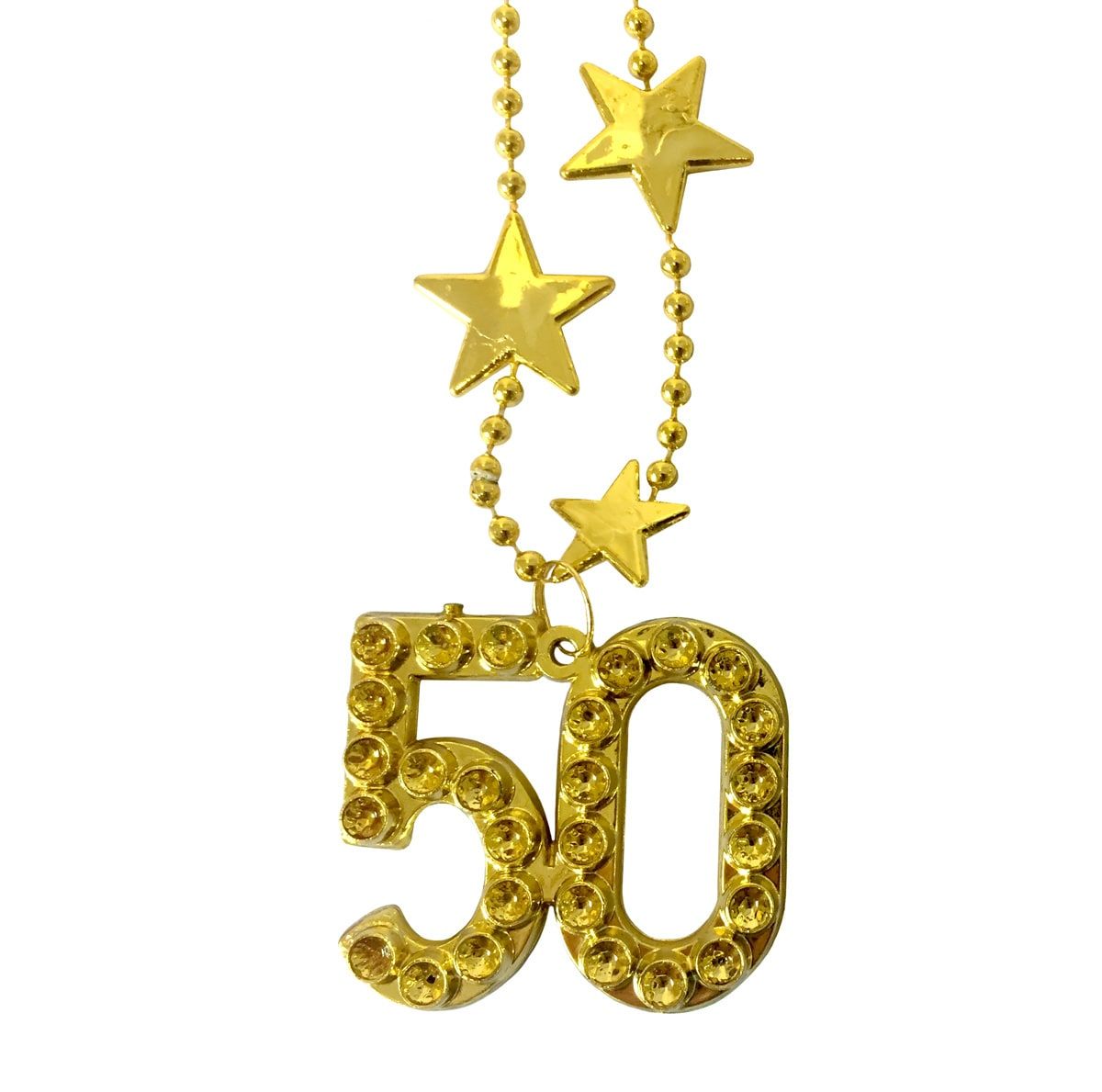 Stars verjaardag 50 jaar ketting goud