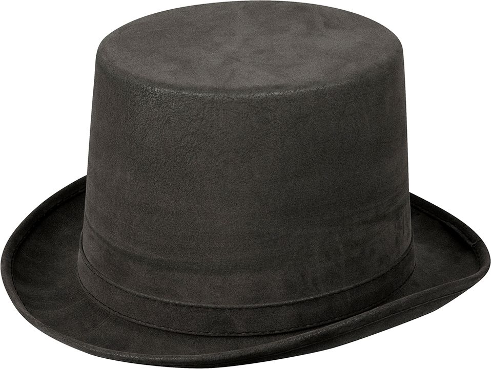Steampunk hoge hoed deluxe grijs