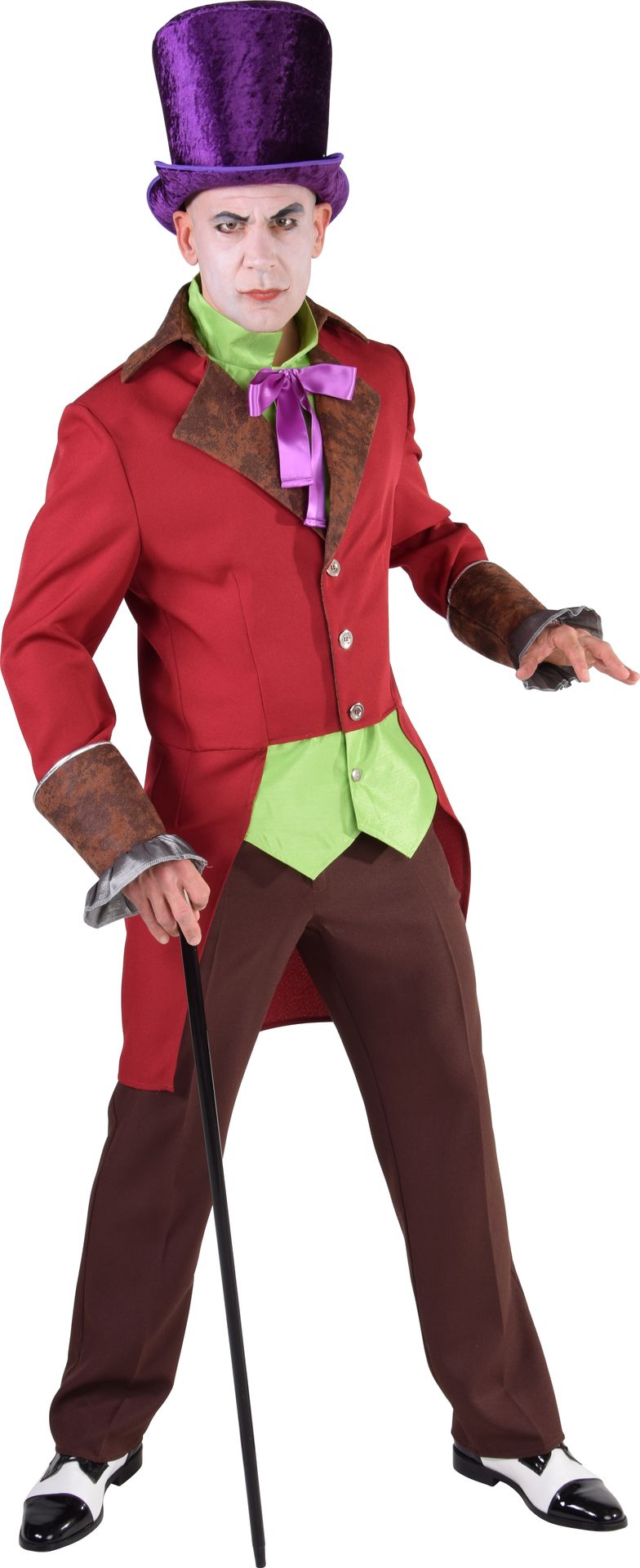 Steampunk outfit rood mannen
