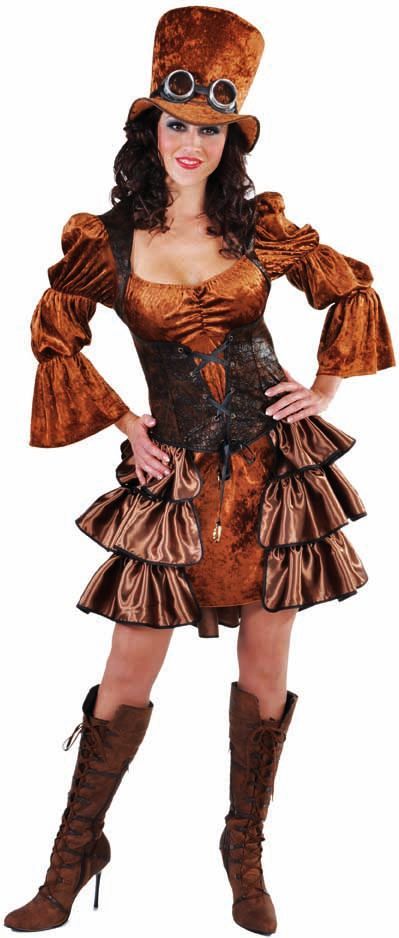 Steampunk outfit vrouw