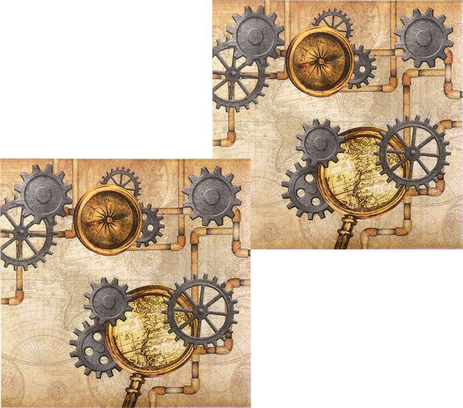 Steampunk thema servetetn 12x