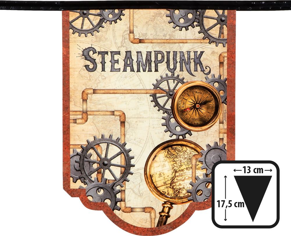 Steampunk thema vlaggenlijn