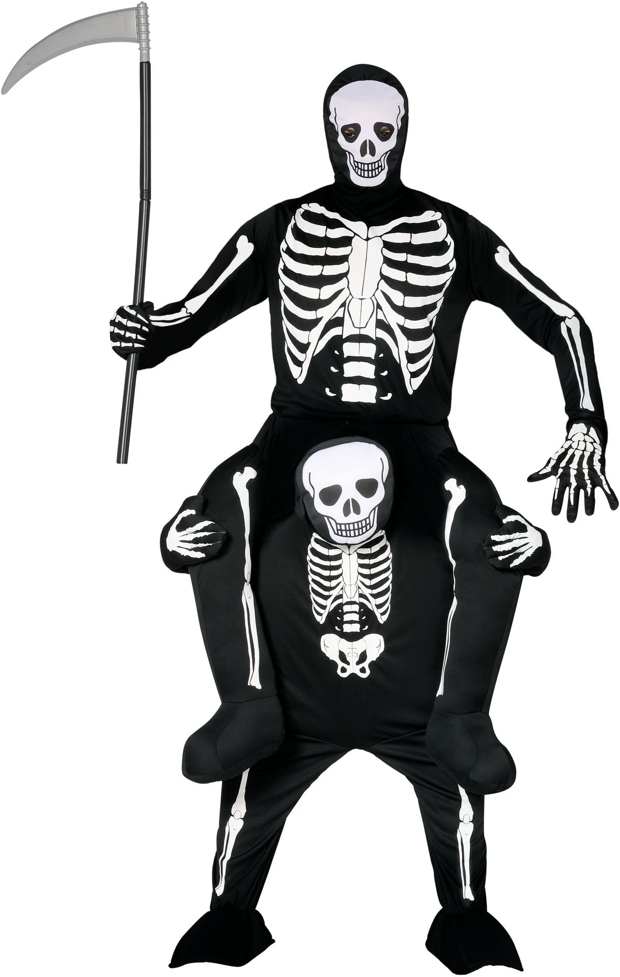Step-in skelet kostuum