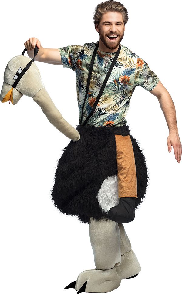 Struisvogel rijder kostuum volwassenen