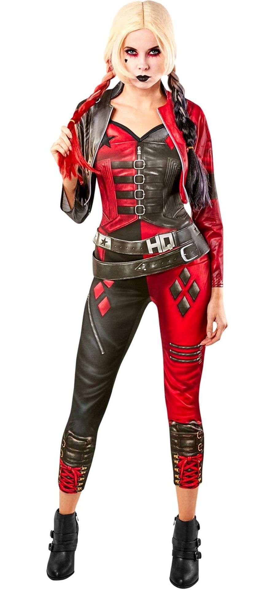 Suicide Squad Outfit Harley Quinn Rood Zwart