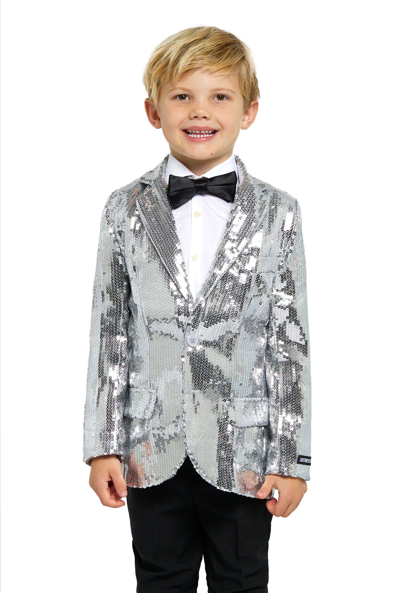 Suitmeister Boys' Colbert Pailetten Zilver