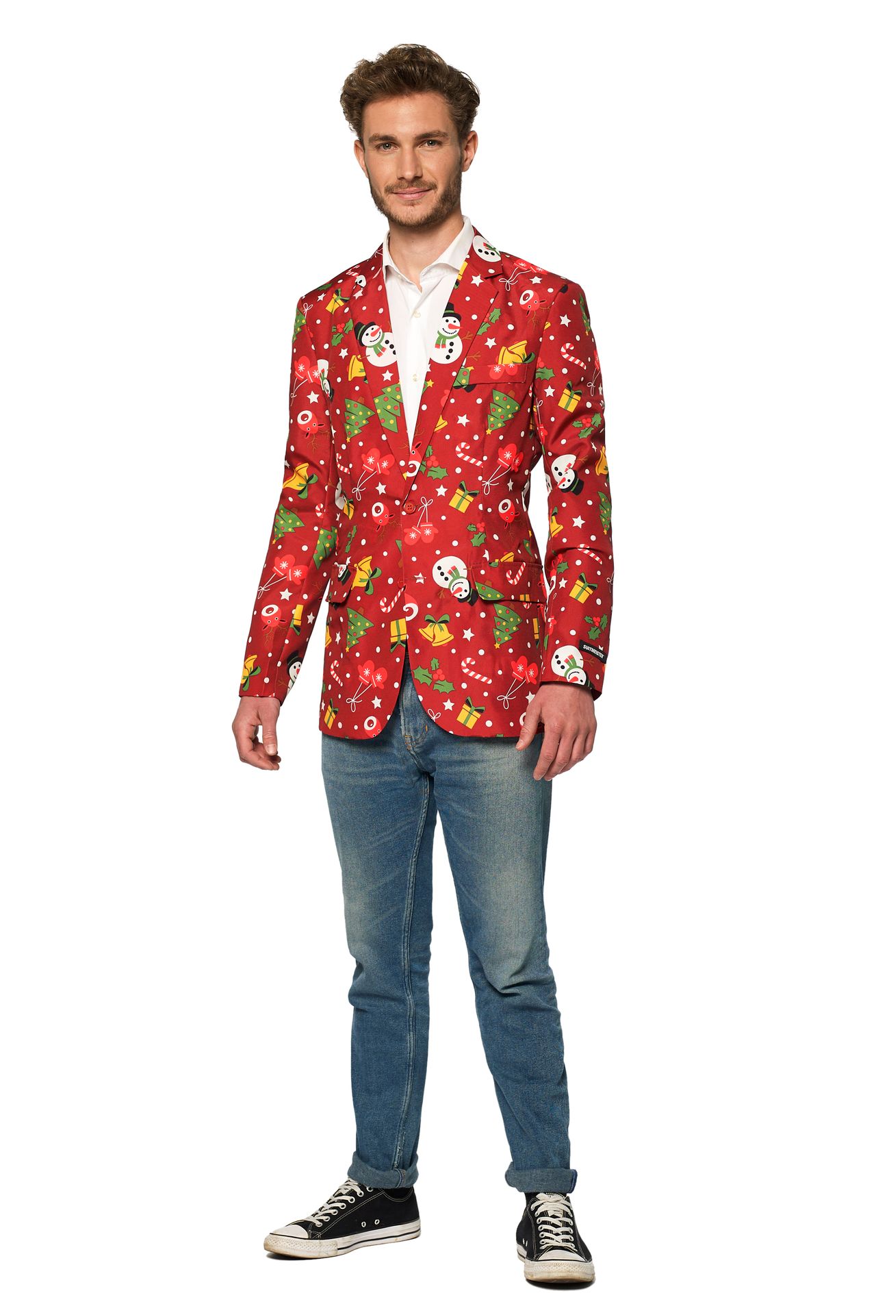 Suitmeister Christmas Red Icons Light Up blazer