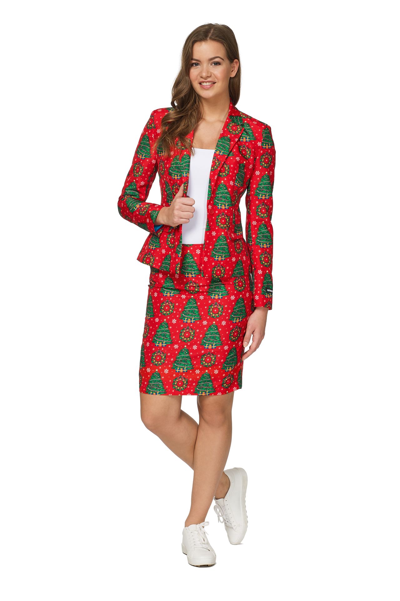 Suitmeister Christmas trees vrouwen pak